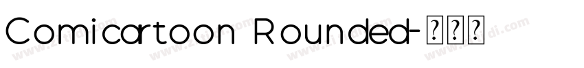 Comicartoon Rounded字体转换